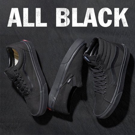 VANS ALL BLACK: ESTILO AUTÊNTICO EM PRETO