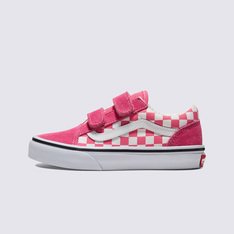 O Tênis Old Skool Checkerboard Honeysuckle Infantil homenageia a icônica sidestripe Vans, substituindo os cadarços tradicionais por fechos duplos de velcro. Com cabedal construído em camurça e lona com estampa em checkerboard, este modelo de cano baixo mantém as origens do clássico Old Skool, proporcionando um ajuste fácil e seguro que mantém o conforto dos pequenos o dia todo.