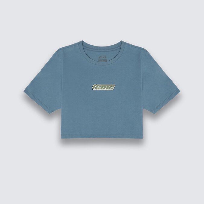 Camiseta Retro V Crew Crop II SS Bluestone