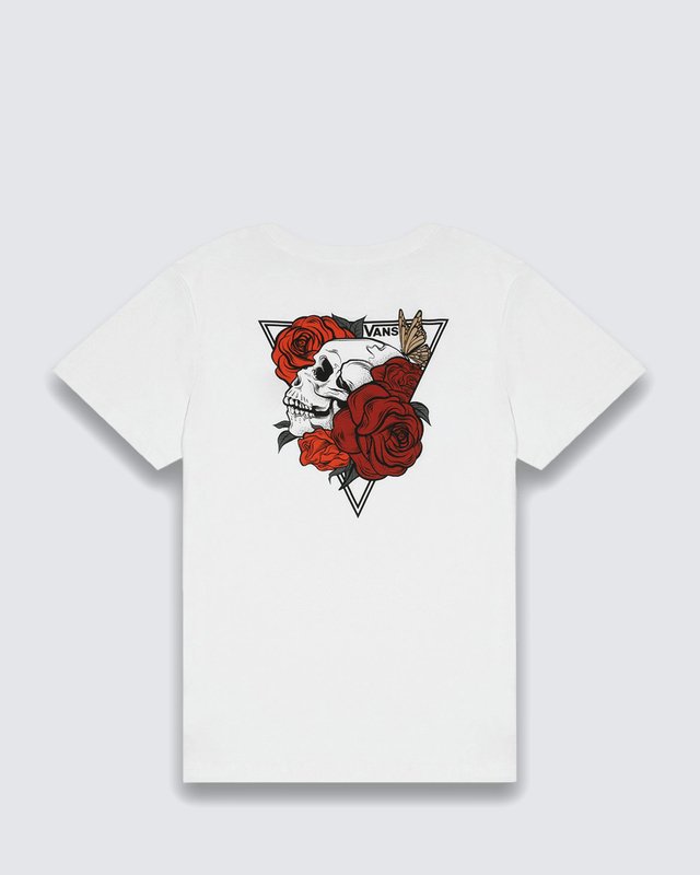 Camiseta Bloom Skull Crew Ss White