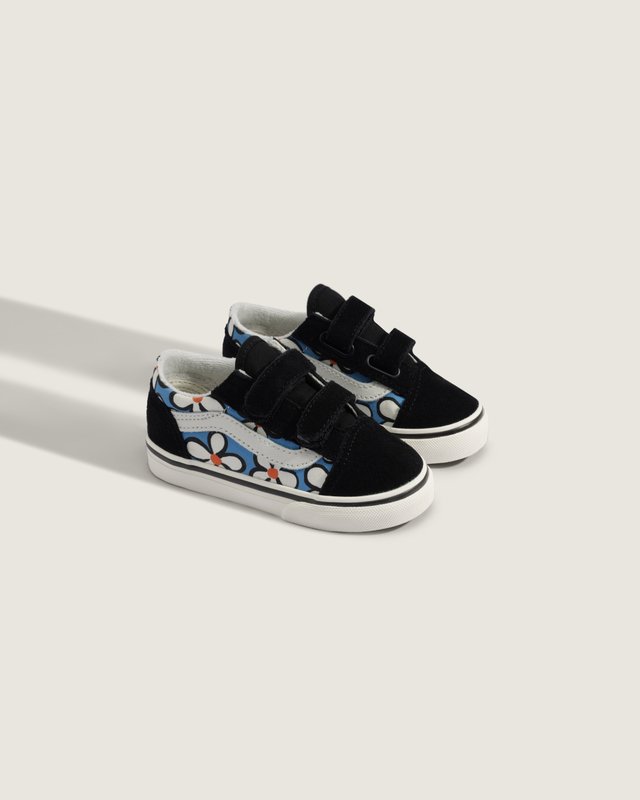 Tênis Old Skool V Painted Floral Bright Azure Infantil
