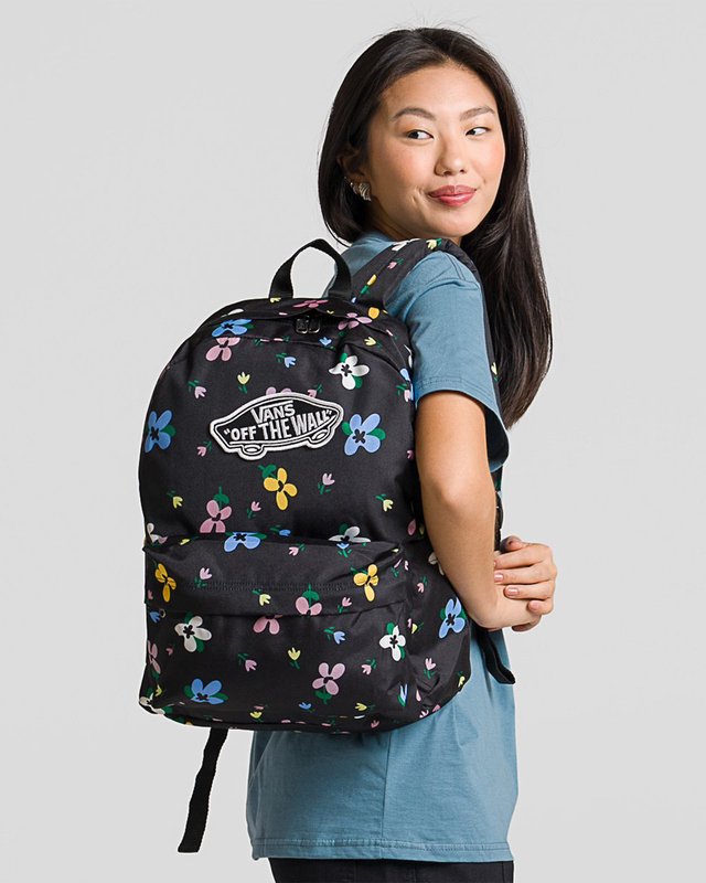 Mochila Old Skool Classic Black Lavender Mist Vans