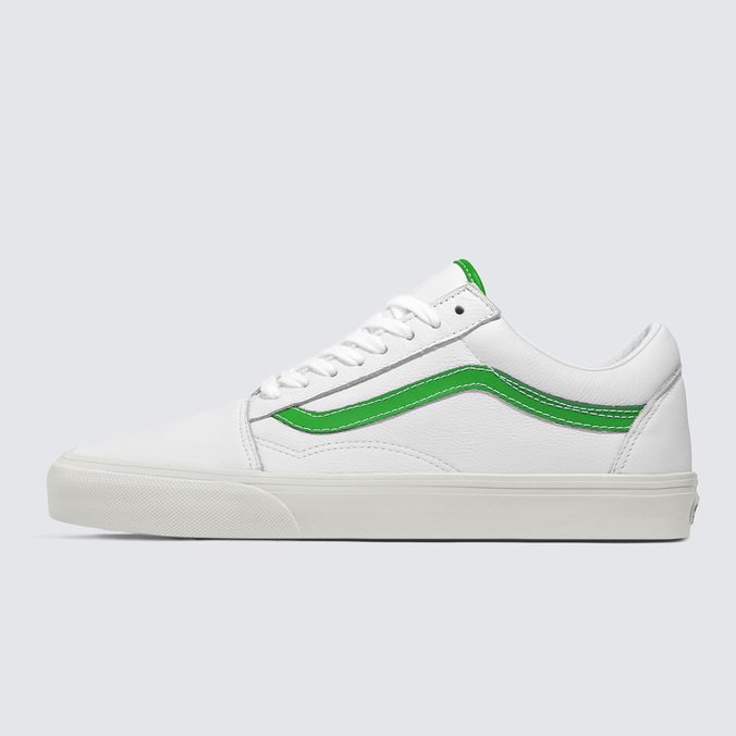 Tênis Old Skool Leather White Green