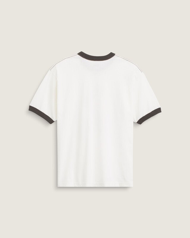 Camiseta Skate Mike G Snake Flame Ringer Ss Marshmallow