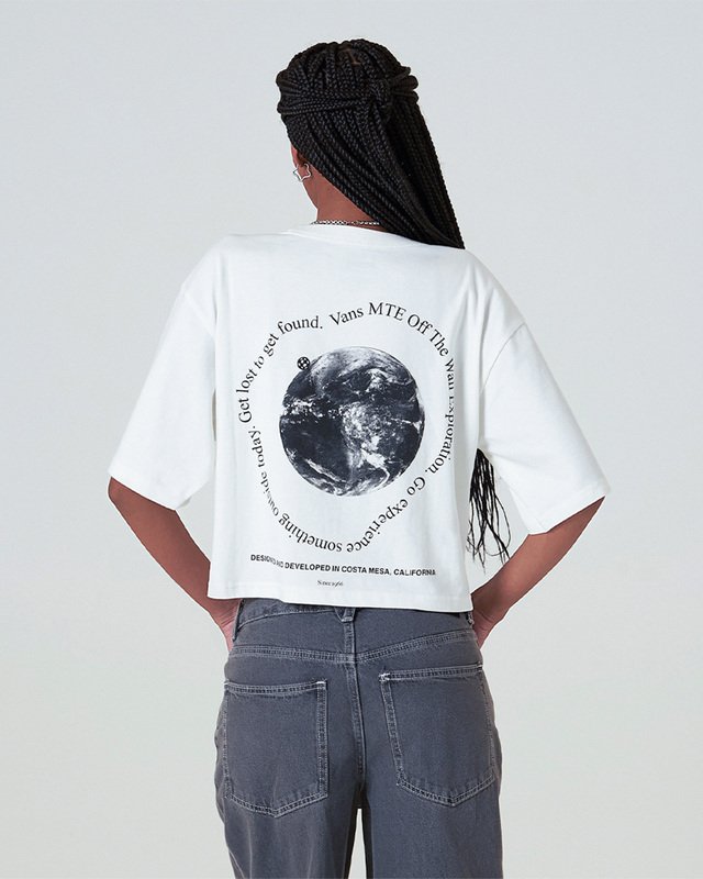 Camiseta Ss Mte Vantage Point Boxy Shirt Tee Egret