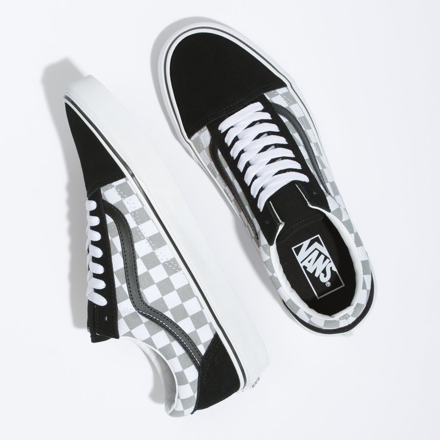 checkered reflective vans