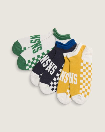 Combine os seus clássicos com uma meia que carrega o Lifestyle Vans por onde for. O par perfeito que traz estilo para todos os seus clássicos Vans. A Meia Vans Check Kick Fairway agrega estilo com toda a autenticidade Vans para compor o seu Lifestyle. O modelo traz estampa exclusiva Vans em checkerboard. Possui ponteira, calcanhares e contorno das caneleiras, cano de 18cm de altura e assinatura bordada Vans em “Drop V” na parte superior do cano.