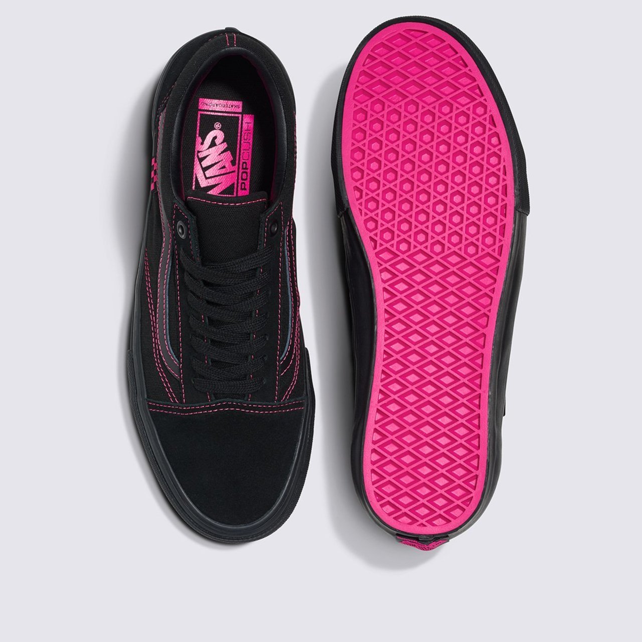 Vans preto e rosa cheap