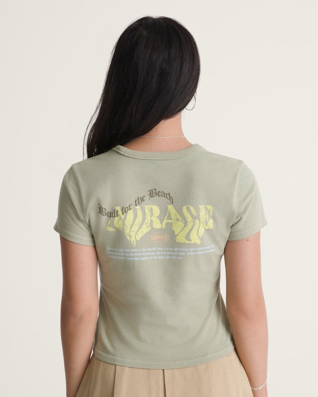 Camiseta Manga Curta Baby Tee Pipe Dream Soft Sage