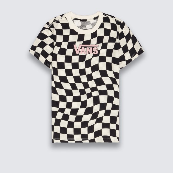 Camiseta Warped 66 Checkerboard Crew Warped Checkerboard Black