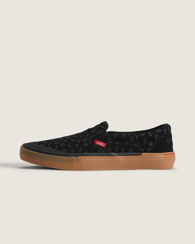 Tênis Skate Slip-On Bmx Odyssey Black Red Gum