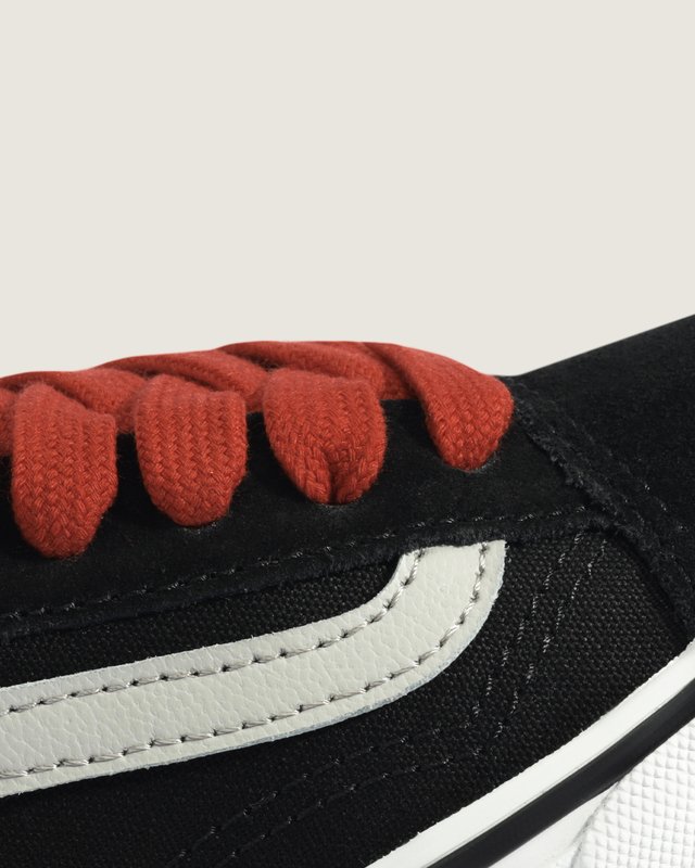 Tênis Old Skool Kids Retro Pop Black Red Infantil