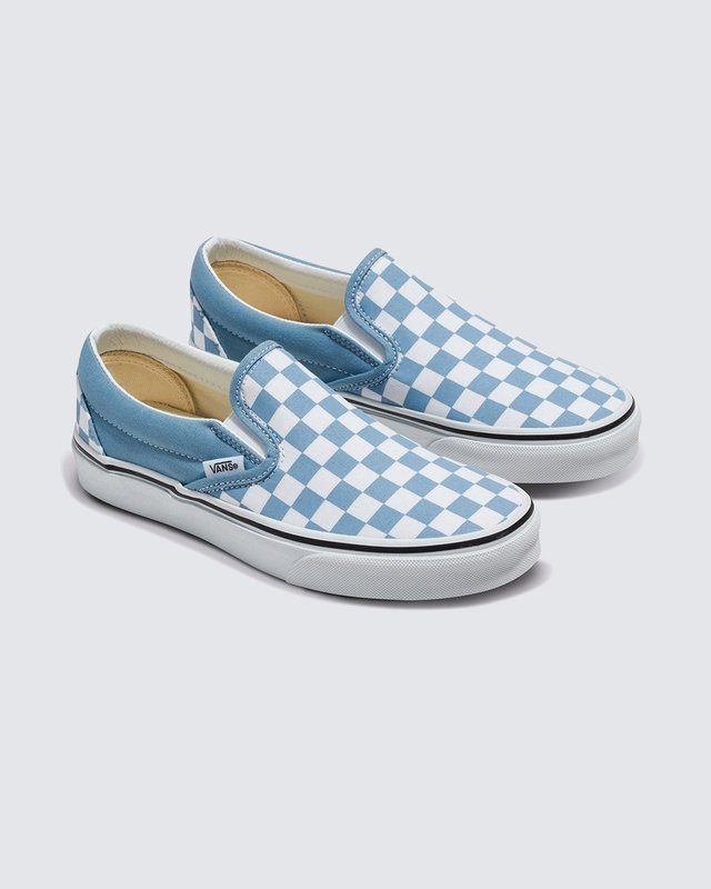 Tênis Slip-On Checkerboard Dusty Blue