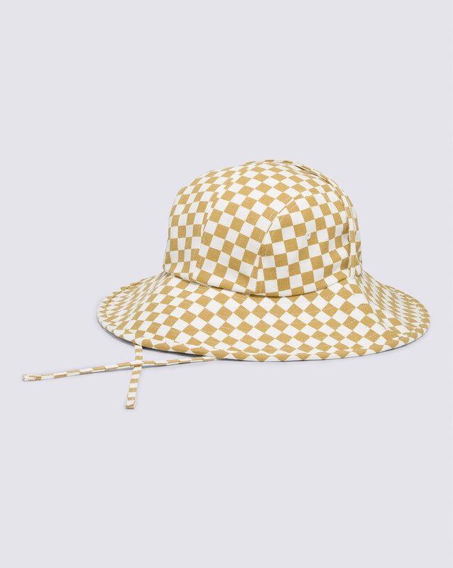 Chapéu Sunny Side Bucket Vans Checkerboard Day Pig Suede Gum Antelope