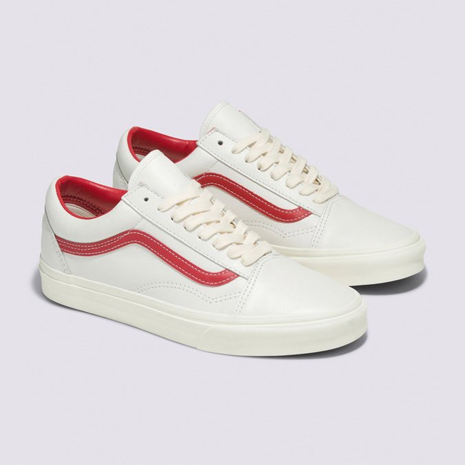 Tênis Old Skool Vintage Leather Blanc De Blanc Multi
