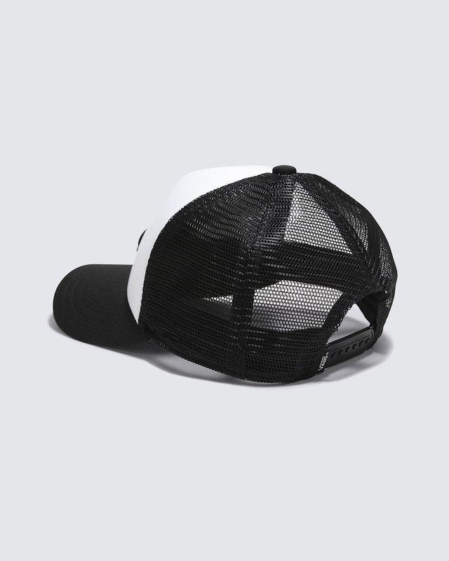 BONÉ CLASSIC PATCH CURVED BILL TRUCKER BLACK WHITE