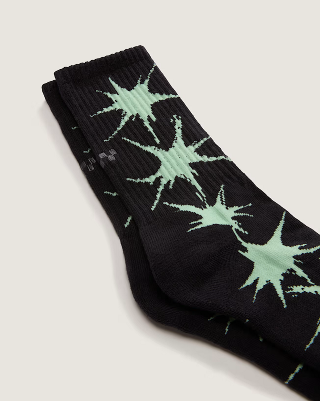 Meia Skate Splatter Crew Black
