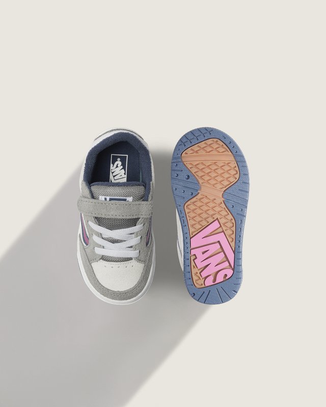 Tênis Kids Hylane Pop Sidestripe Grey Pink Infantil