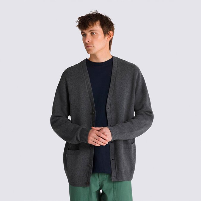 Casaco Emett Cardigan Asphalt Heather