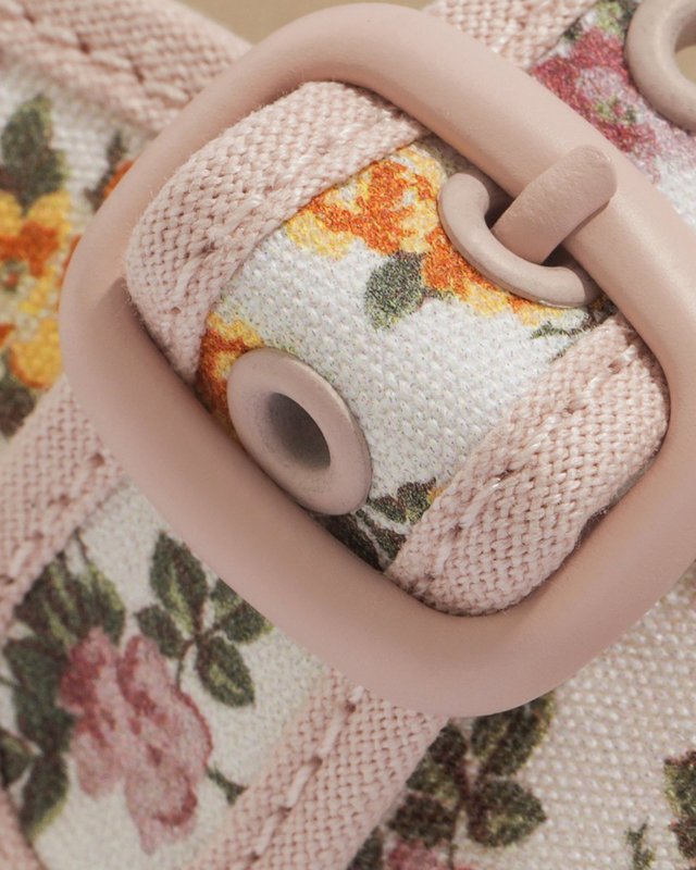 Tênis Mary Jane  Romantic Floral Pink Multi Infantil