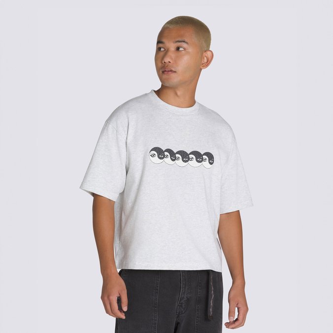 Camiseta Skate Ying Yang Tee SS Curren Caples Ash Heather