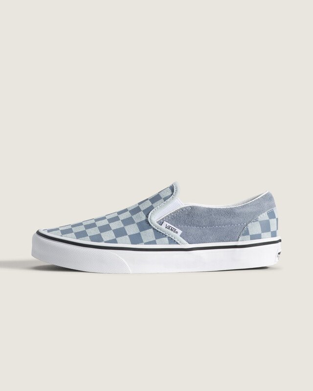 Tênis Slip-On Checkerboard Light Blue
