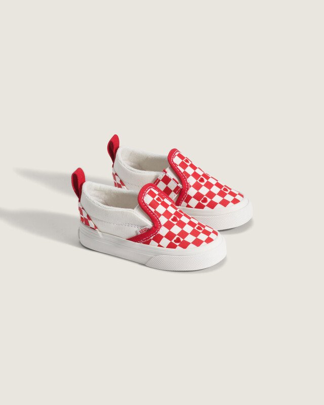 Tênis Slip On Red Hot Valentines Racing Red True White Infantil
