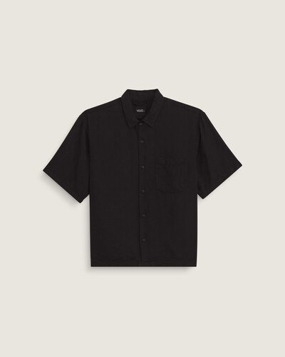 Camisa Manga Curta Van Doren Tencel Check Black | Vans