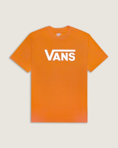 Fundada na Califórnia em 1966, a Vans está envolvida com a cultura de rua, artes, música e ligada ao skate e à evolução do esporte, sem perder a essência. Dos clássicos aos modernos, a Vans possui uma enorme variedade de modelos de tênis, roupas e acessórios, sempre mantendo o estilo "Off The Wall". A Camiseta Ss Classic Mc Neon Orange de manga curta, possui estampa frontal com assinatura Vans em "Drop V", centralizada na altura do peito, em silk à base d’água. Traz etiqueta tecida Vans aplicada na manga, gola redonda e costura reforçada nos ombros.