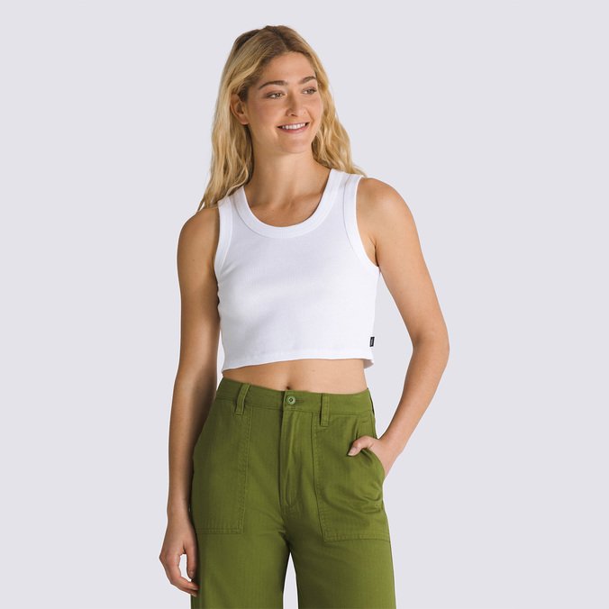 Regata Drew Rib White