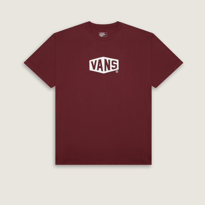 Camiseta Ss Hex Bordeaux White