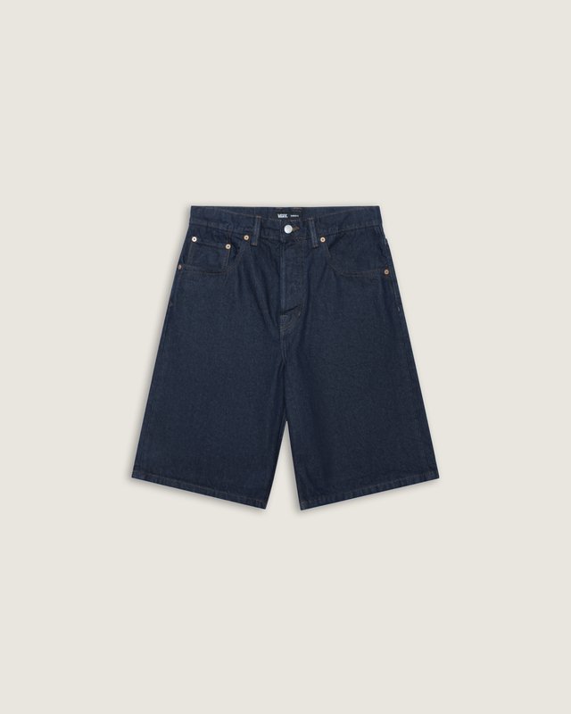 Bermuda Baggy Lx Check-5 Canvas Dark Rinse