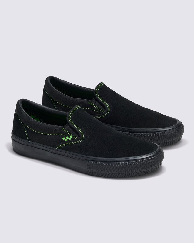 Tênis Skate Slip-On Neon Black Green