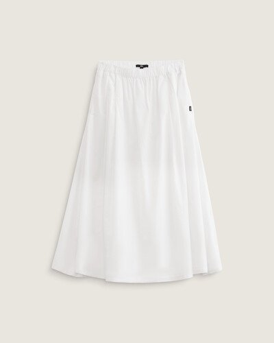 A Saia Francesca Full Skirt White é perfeita para compor um visual despojado e casual. Estilosa, ampla e feita de popeline de algodão trançado, ela apresenta cós elástico e fendas laterais, proporcionando conforto e mobilidade. Para usar dentro e fora das pistas.