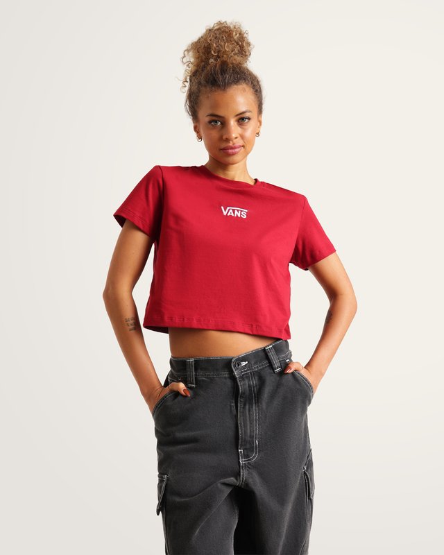 Camiseta Manga Curta Cropped Flying V Poppy Amber