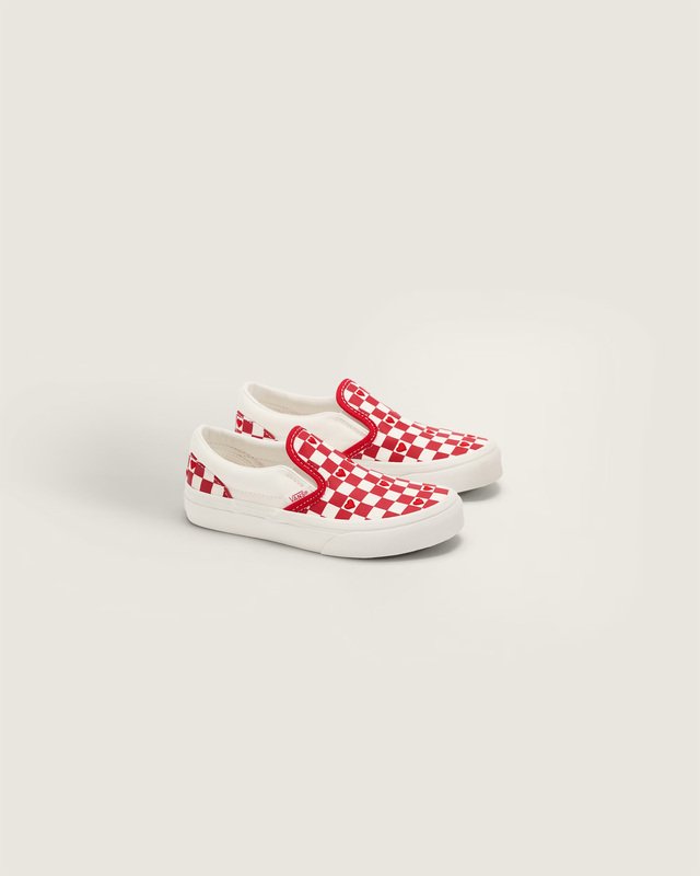 Tênis Slip-On Red Hot Valentines Racing Red True White Infantil