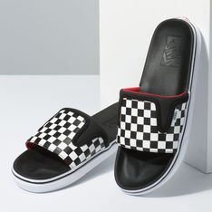 chinelo quadriculado vans