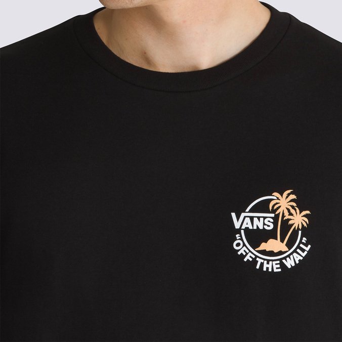 Camiseta Classic Mini Dual Palm II SS Black Apricot Nectar