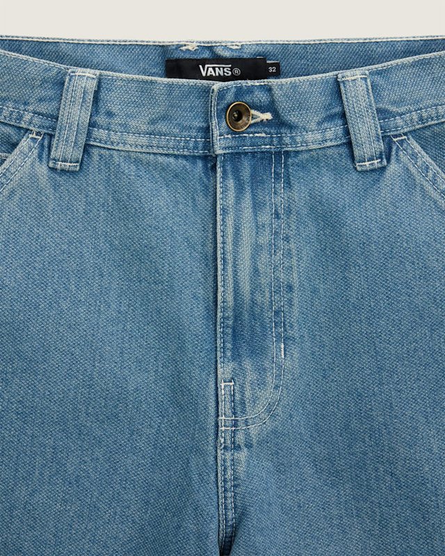 Bermuda Loose Chore Denim Stonewash Blue