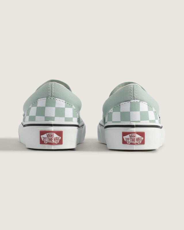 Tênis Slip-On Checkerboard Gray Olive