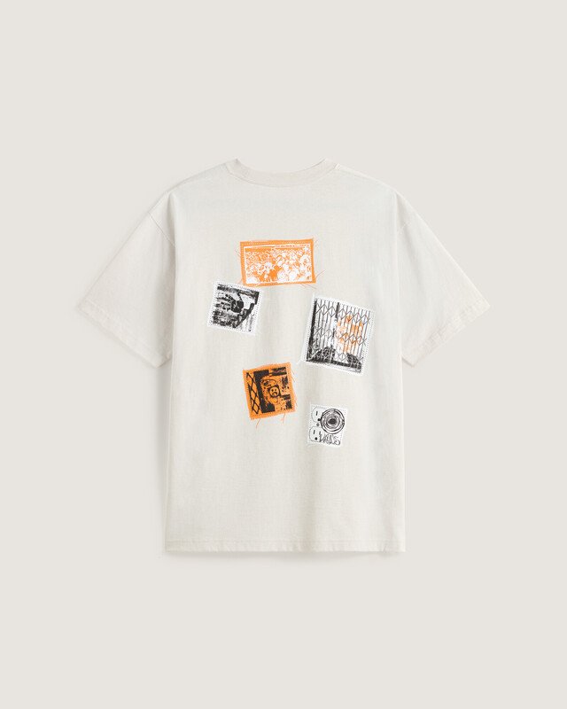 Camiseta Punk Patch Ss Taupe Mist