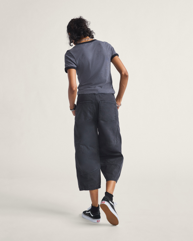 Calça Blaire Cropped Barrel Black