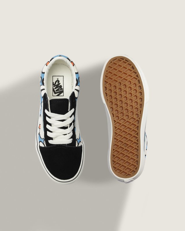 Tênis Old Skool Painted Floral Bright Azure Infantil | Vans