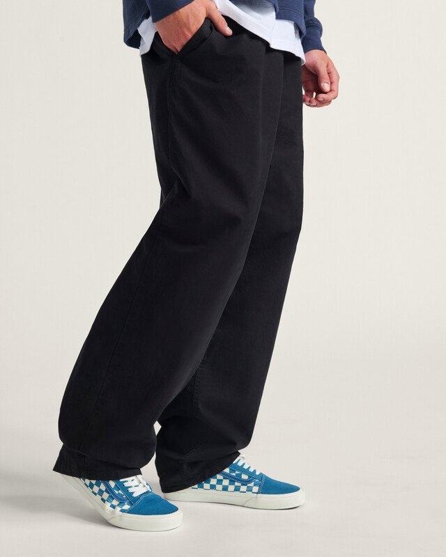 Calça Range Baggy Tapered Elastic Waist Zahba Mid Domond Black