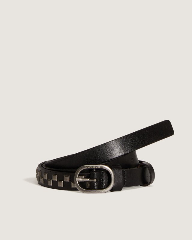 Cinto Check Leather Belt Black