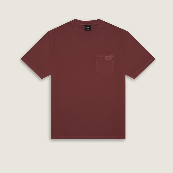 Camiseta Ss Original Pocket Bordeaux