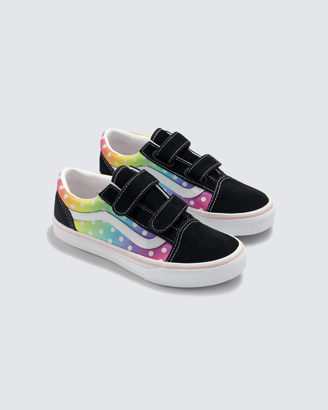Tênis Old Skool Rainbow Glow Black Multi Infantil