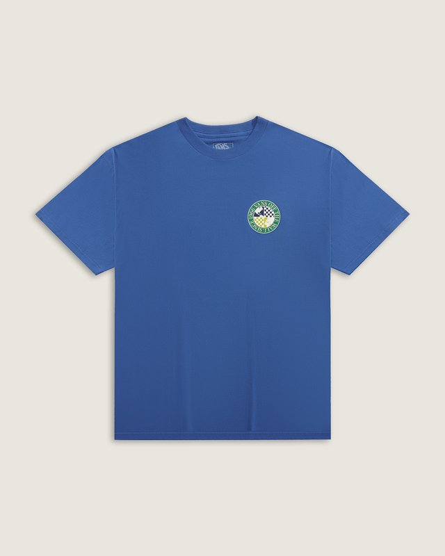 Camiseta Manga Curta Vans World Team Classic Blue