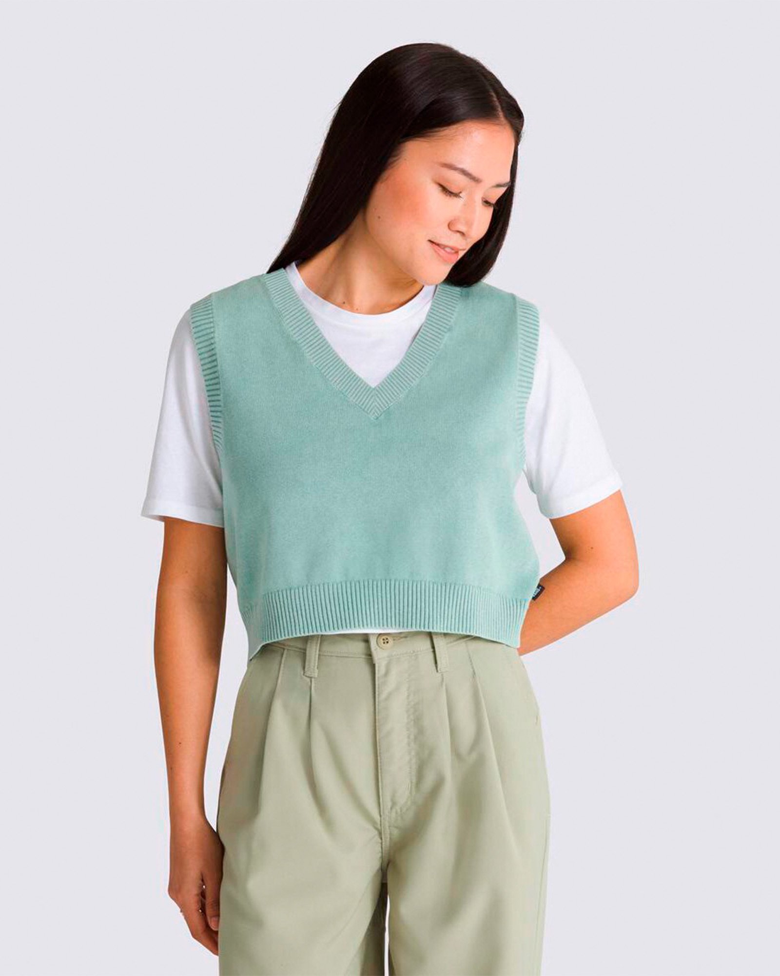 Colete Syd Sweater Vest Upland Gray Mist | Vans