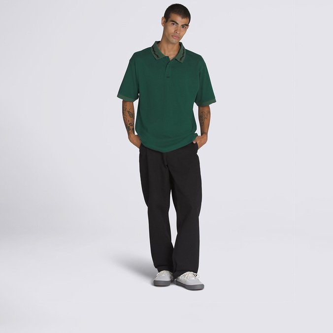 Camiseta Skate Mesh Polo Ss Curren Caples Rain Forest
